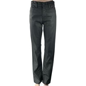 7 For All Mankind Slimmy Women's Black High Rise Straight Denim Jeans Size 29